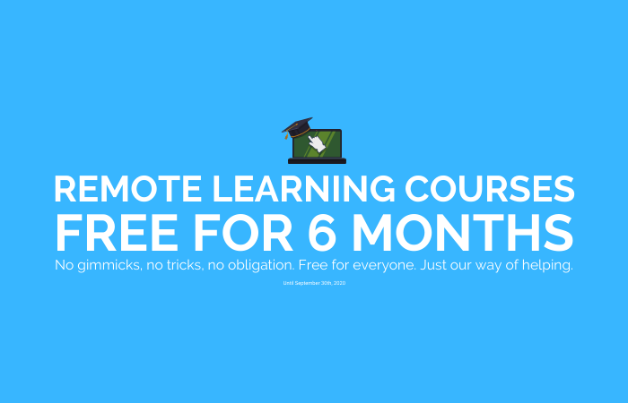 Remote Learning Courses Free Until September 30th 2020 image