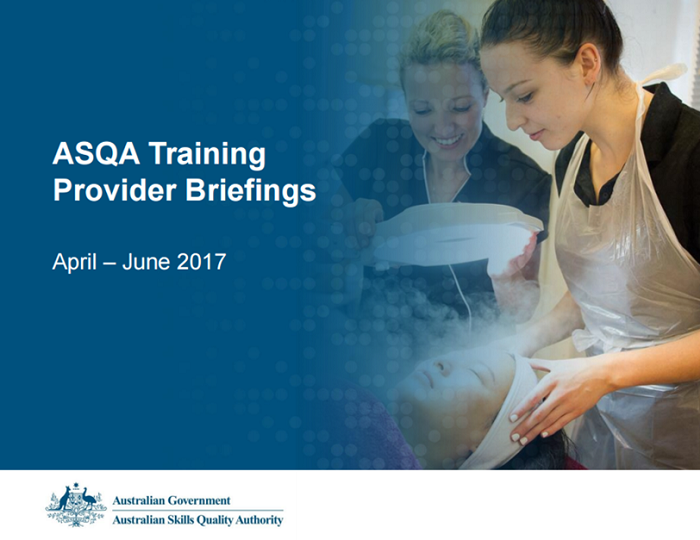 ASQA's Training Provider Briefing Webcast Recording Now Available image