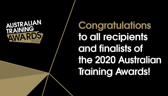 Congratulations to the Winners and Finalists of the 2020 Australian Training Awards! image